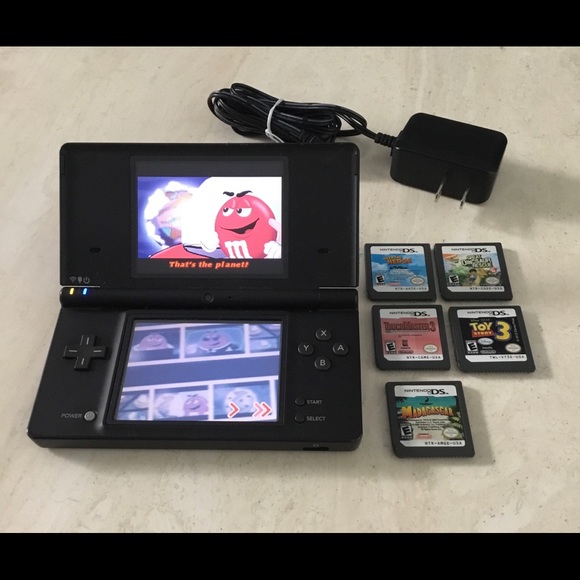 Nintendo DSi Console & 6 Nintendo DS Games Handheld System & Charger Toy Story - Picture 4 of 16